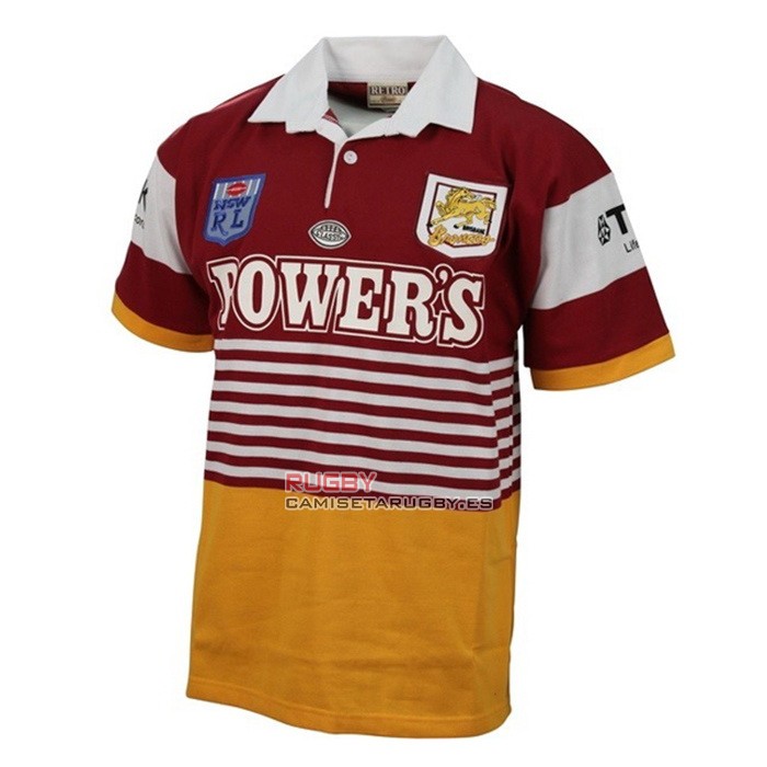 Camiseta Brisbane Broncos Rugby 1992 Retro